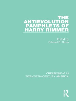 cover image of The Antievolution Pamphlets of Harry Rimmer